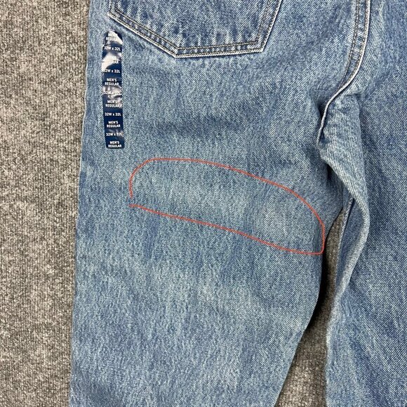 NWT Lands' End Denim Jeans Traditional Fit Light Wash‎ Men's Size 32 - Picture 4 of 10